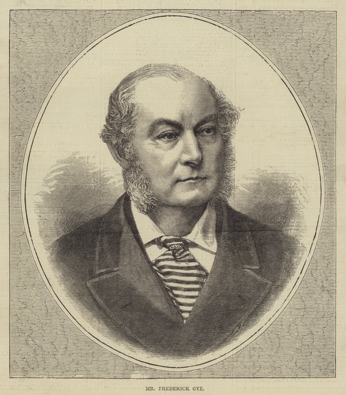 Sr. Frederick Gye (gravura) de English School