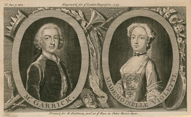 Sr. Garrick e Mademoiselle Violet (Eva Marie Veigel) de English School