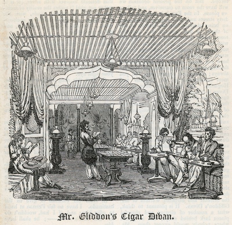 Sr. Gliddons Charuto Divan, King Street, Covent Garden de English School