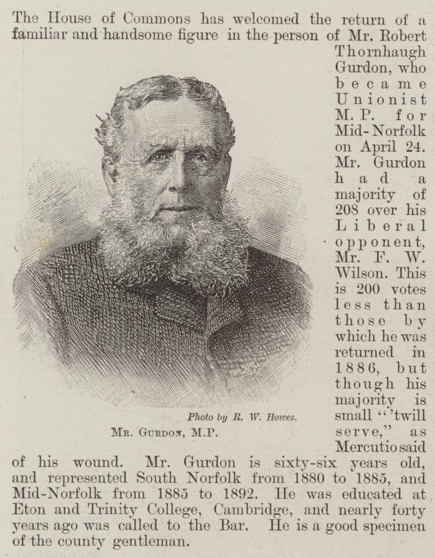 Sr. Gurdon, deputado (gravura) de English School