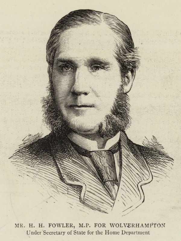 H. H. Fowler, deputado por Wolverhampton (gravura) de English School