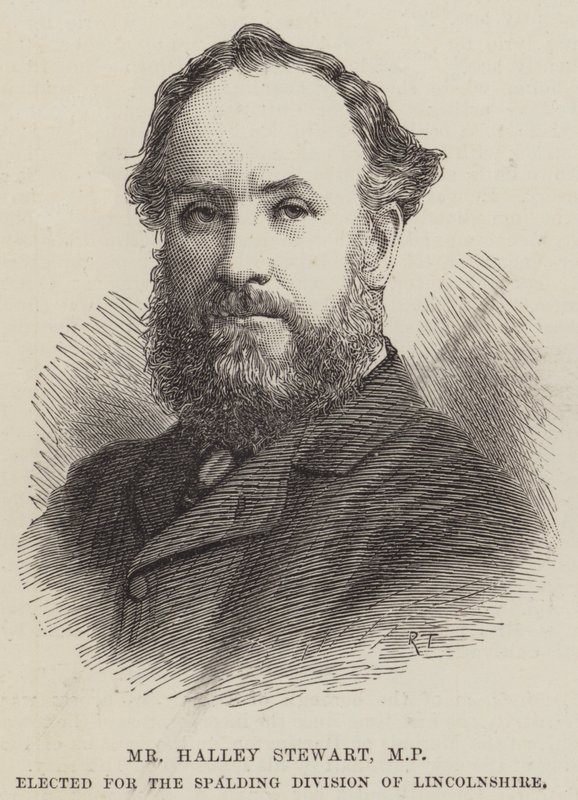 Sr. Halley Stewart, Deputado, eleito para a Divisão Spalding de Lincolnshire (gravura) de English School