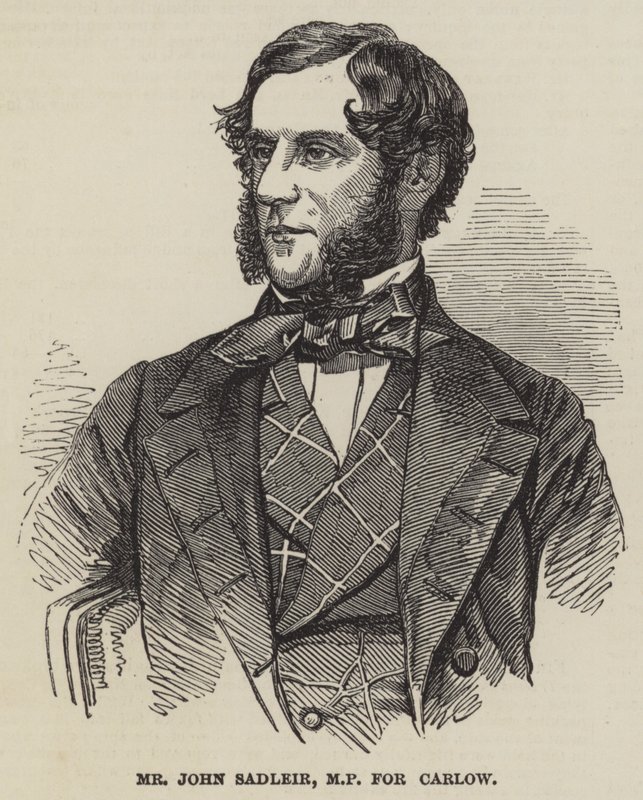 Sr. John Sadleir, deputado por Carlow (gravura) de English School