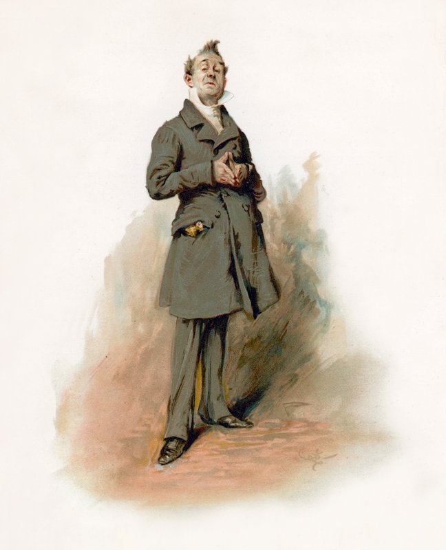 Sr. Pecksniff de Martin Chuzzlewit. &39;Não estou bravo. Eu estou machucado.&39; de English School