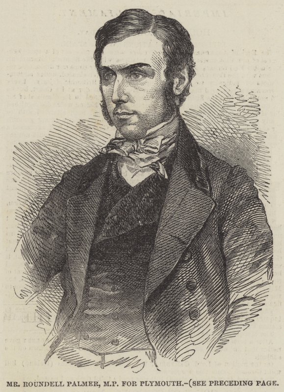 Sr. Roundell Palmer, deputado por Plymouth (gravura) de English School
