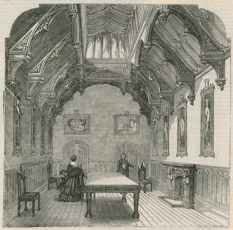 Sr. Russells nova mansão, Park Lane, Londres: The Dining Hall de English School