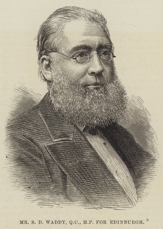 Sr. S D Waddy, QC, deputado por Edimburgo (gravura) de English School