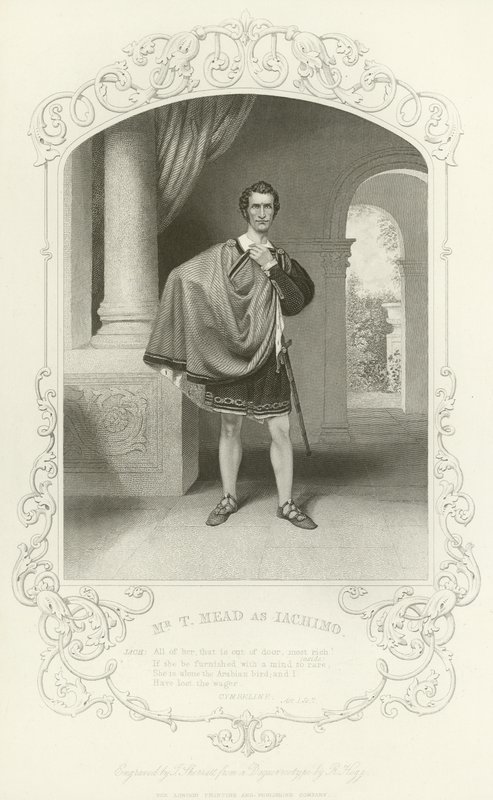 Sr. T Mead como Iachimo, Cymbeline, Ato I, Cena VII de English School