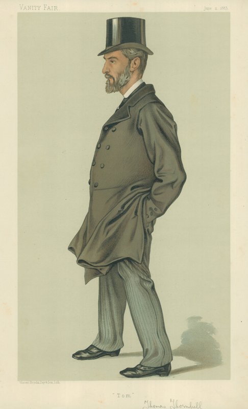 Thomas Thornhill, Tom, 2 de junho de 1883, desenho animado da Vanity Fair de English School