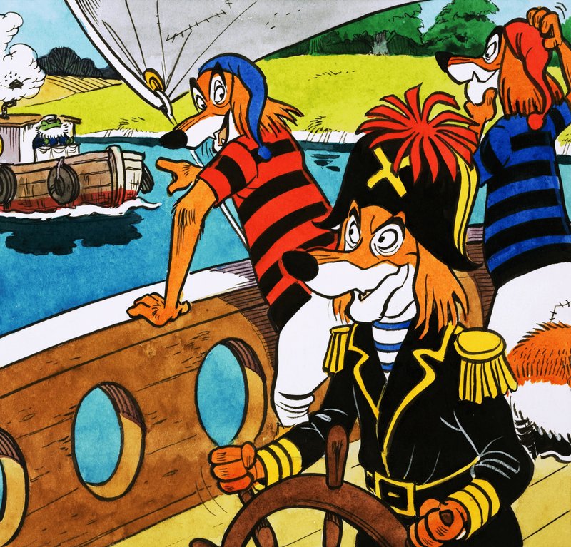 Sr. sapo e piratas do cão de English School
