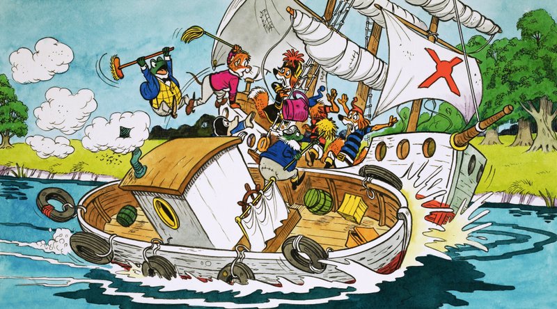 Sr. Sapo fora de barco de English School