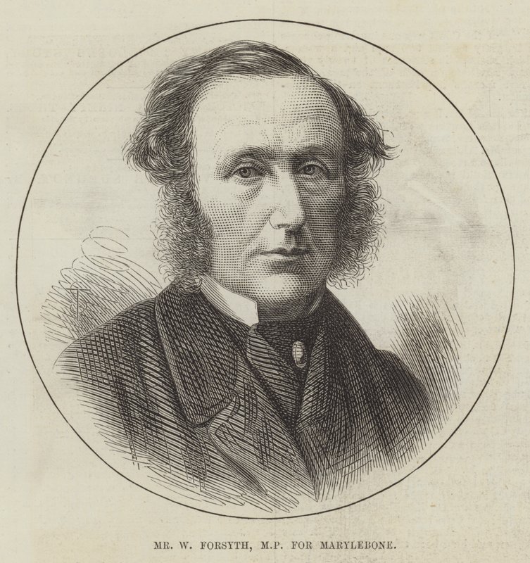 Sr. W Forsyth, deputado por Marylebone (gravura) de English School