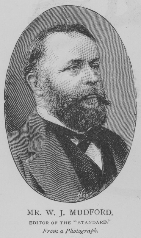 Sr. W J Mudford, Editor do "Standard" (gravura) de English School