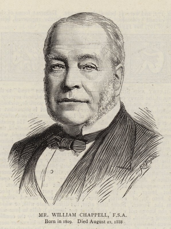 Sr. William Chappell, FSA (gravura) de English School