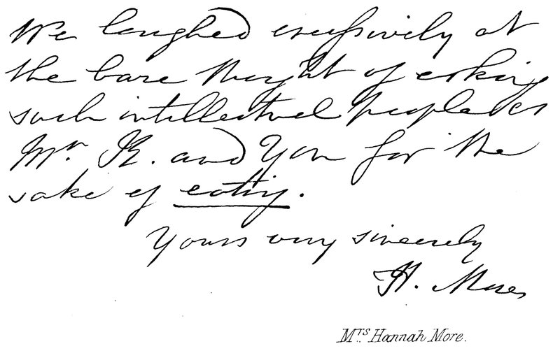 Mrs Hannah More de English School