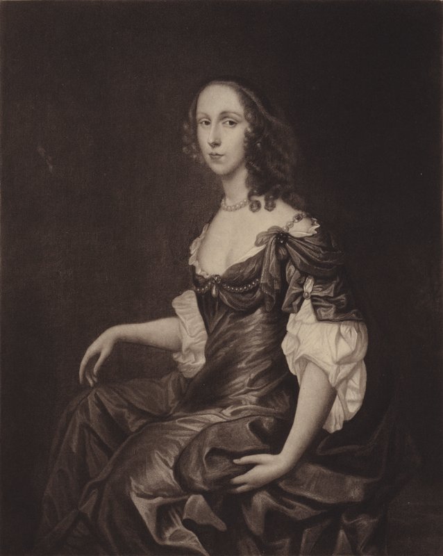 Sra. Ireton (Bridget Cromwell), filha mais velha de Oliver Cromwell (litografia) de English School