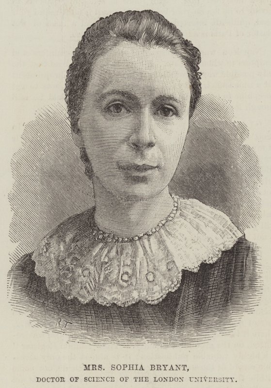 Sra. Sophia Bryant, Doutora em Ciências da Universidade de Londres (gravura) de English School
