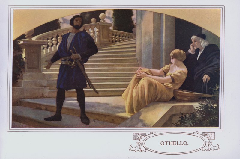 Murais no restaurante Peter Robinson: Othello (cor litho) de English School