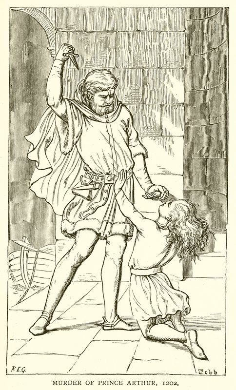 Assassinato do Príncipe Artur, 1202 de English School