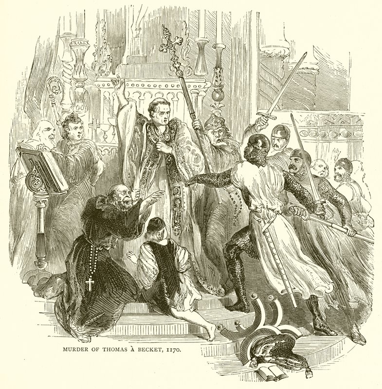 Assassinato de Thomas a Becket, 1170 de English School