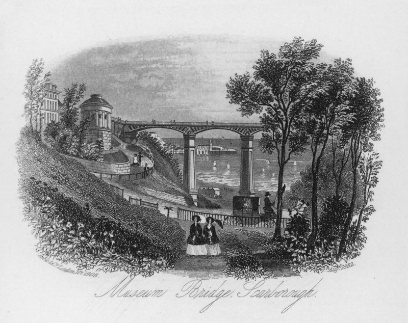Ponte do Museu, Scarborough (gravura) de English School