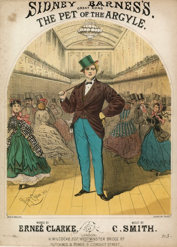 Partitura musical de Sidney Barnesss canção The Pet of the Argyle de English School