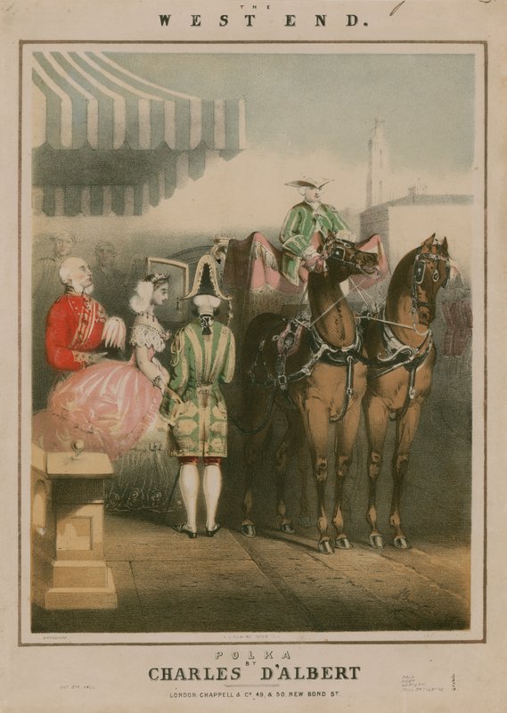 Partitura para The West End, uma polca de Charles DAlbert de English School