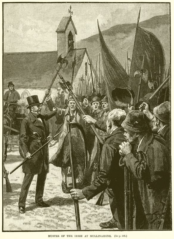 Padrão dos irlandeses em Mullinahone de English School