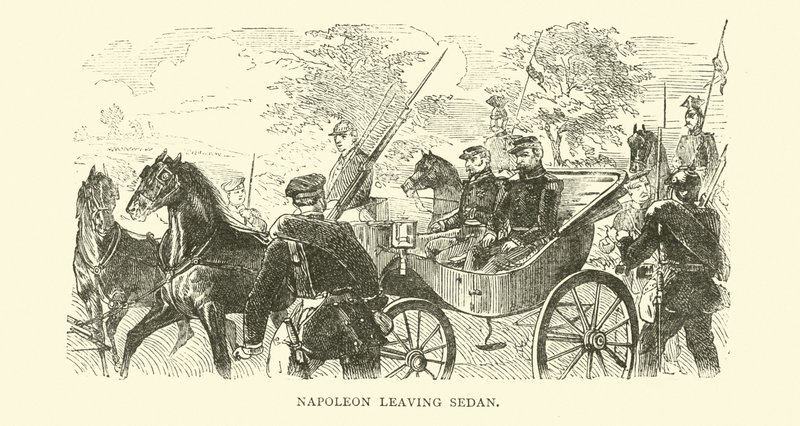 Napoleão saindo de Sedan, setembro de 1870 de English School
