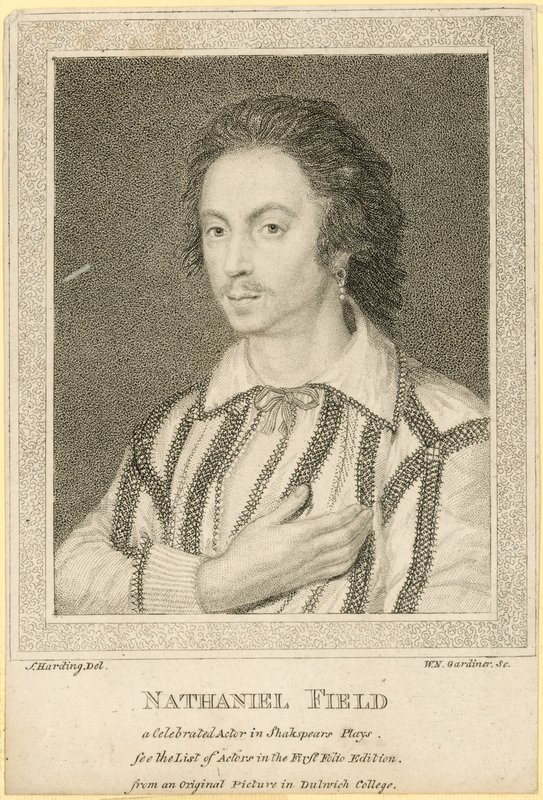 Nathaniel Field, um ator célebre em peças de Shakespeare de English School