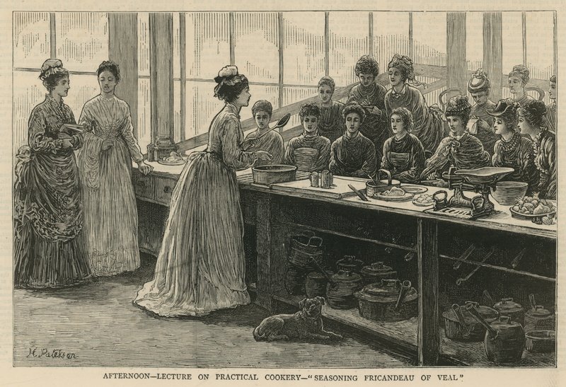 Escola Nacional de Treinamento de Culinária em South Kensington: palestra à tarde sobre culinária prática de English School