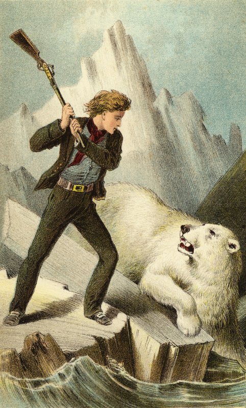 Nelson matando o urso polar de English School