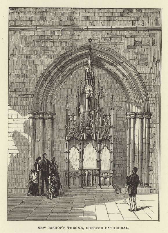Novo Trono dos Bispos, Chester Cathedral de English School