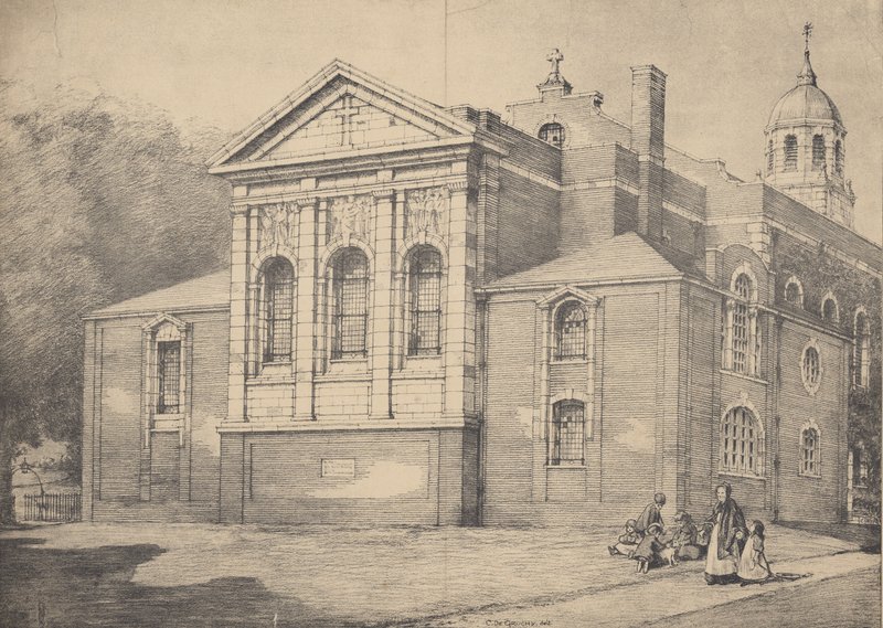 Nova Chancel, Igreja de Clapham, Surrey de English School