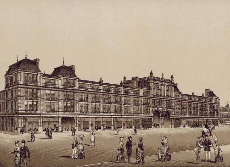 New Exchange Station, Liverpool (litografia) de English School
