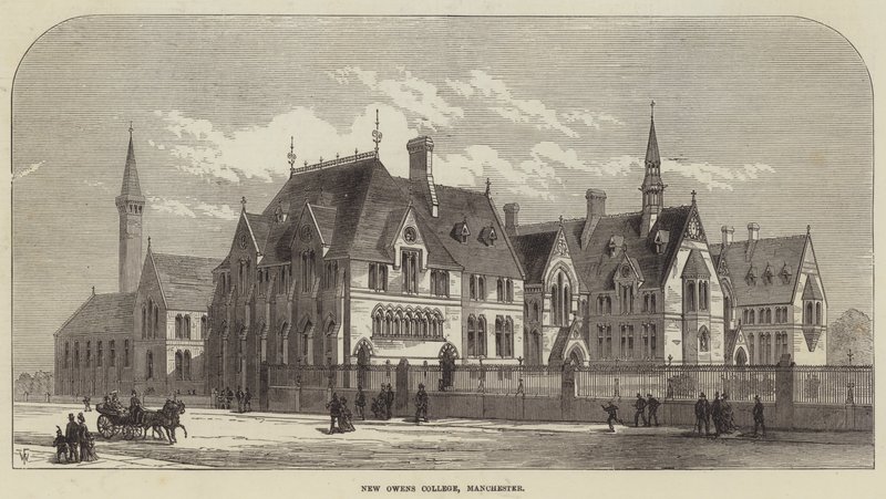 New Owens College, Manchester (gravura) de English School