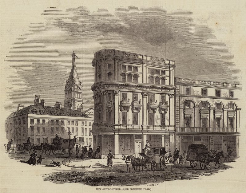Nova Oxford-Street (gravura) de English School