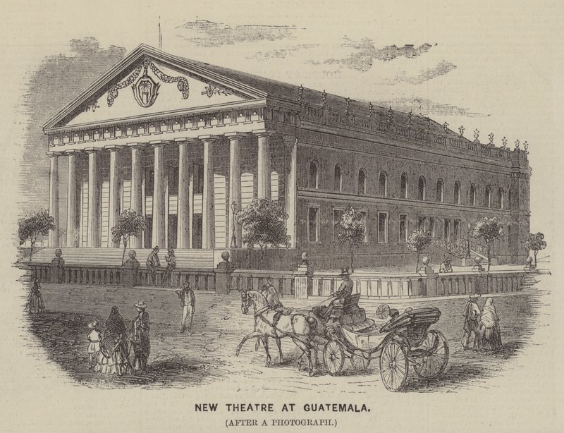 Novo Teatro na Guatemala (gravura) de English School