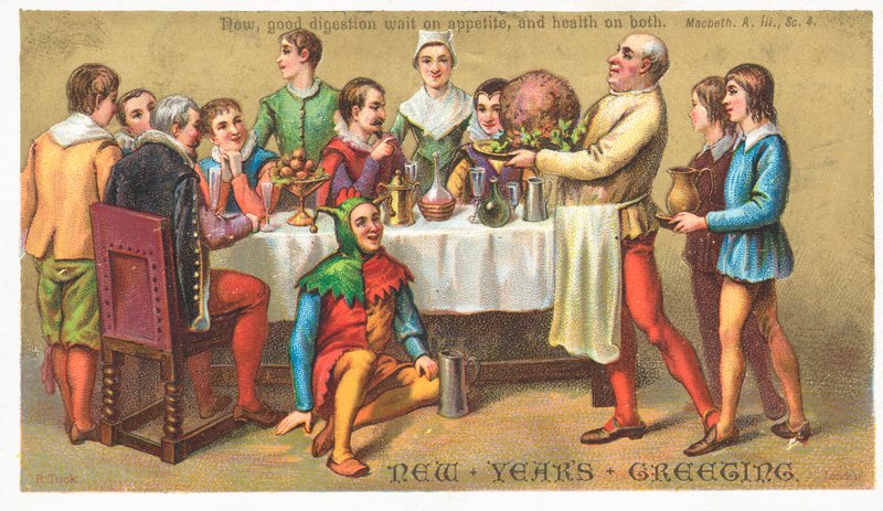 Festa de Ano Novo, Cartão de Ano Novo de English School