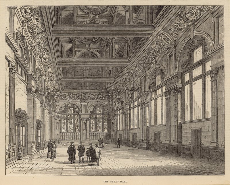 Novos edifícios da escola City of London: The Great Hall de English School