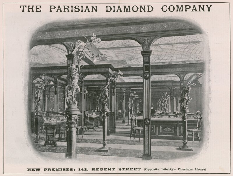 Novas instalações da The Parisian Diamond Company, 143 Regent Street, Londres de English School