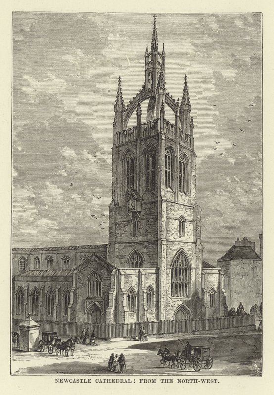 Catedral de Newcastle, do Noroeste de English School