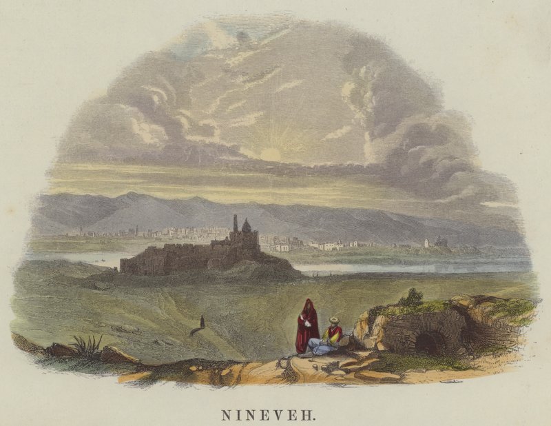 Nineveh (gravura colorida) de English School
