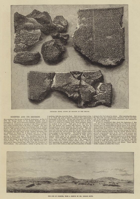 Nineveh and its Records (gravura) de English School