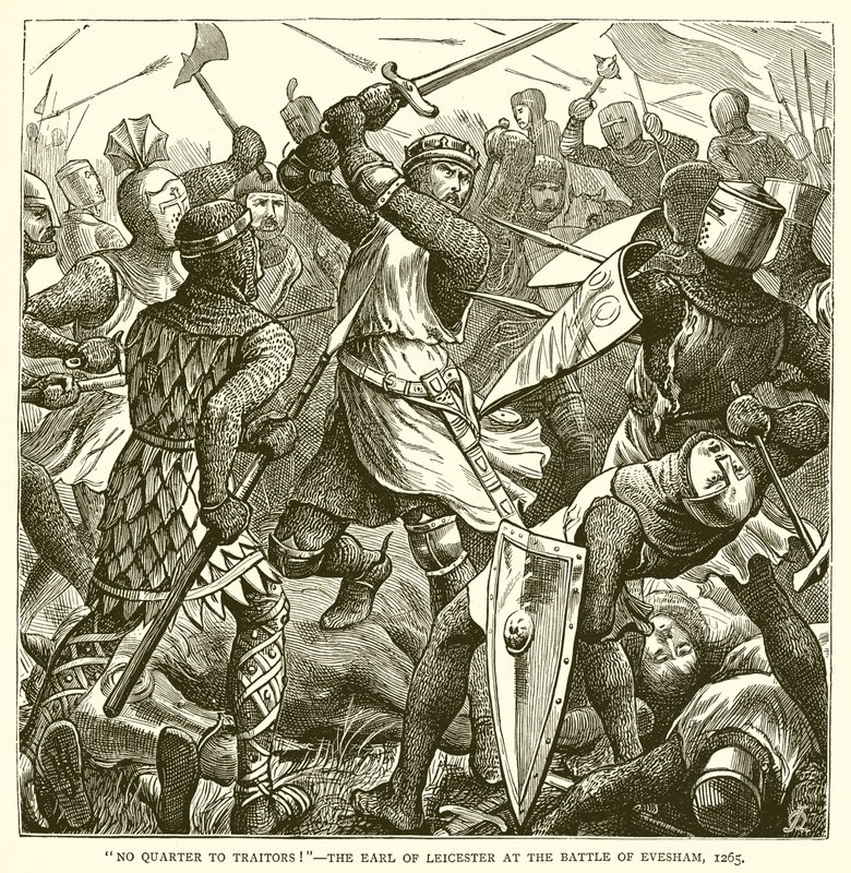 Sem Quarto para Traidores! - O Conde de Leicester na Batalha de Evesham, 1265 de English School