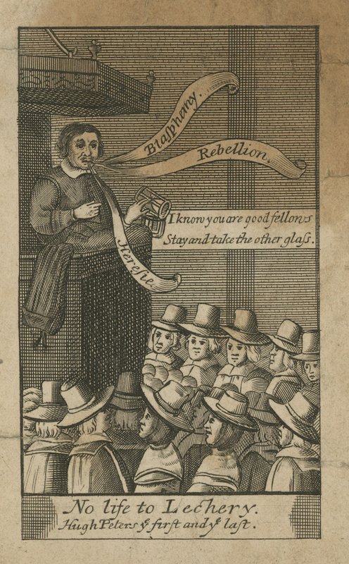 Nenhuma vida para Lechery, Hugh Peters o primeiro e o último de English School