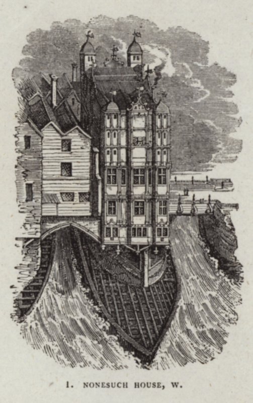 Casa Nonesuch na antiga ponte de Londres de English School