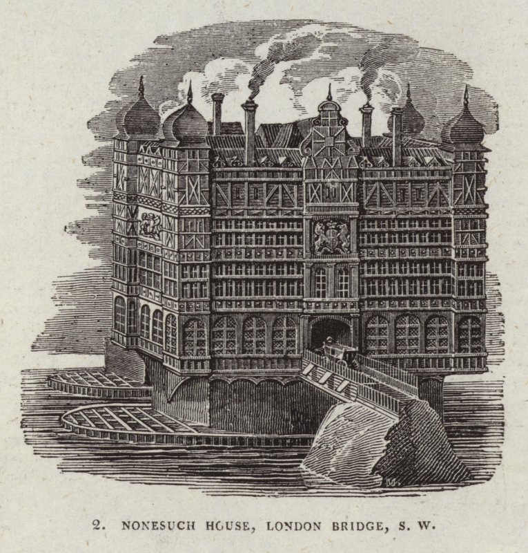 Casa Nonesuch na antiga ponte de Londres de English School