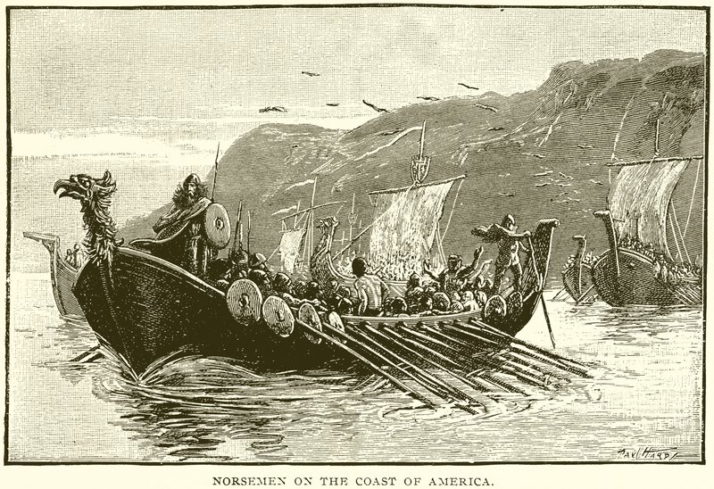 Norsemen na costa da América de English School
