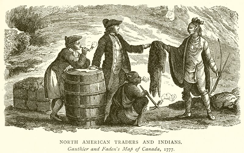 Comerciantes e índios norte-americanos de English School